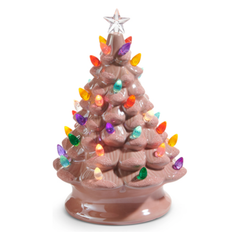 10" Lighted Pink Vintage Tree