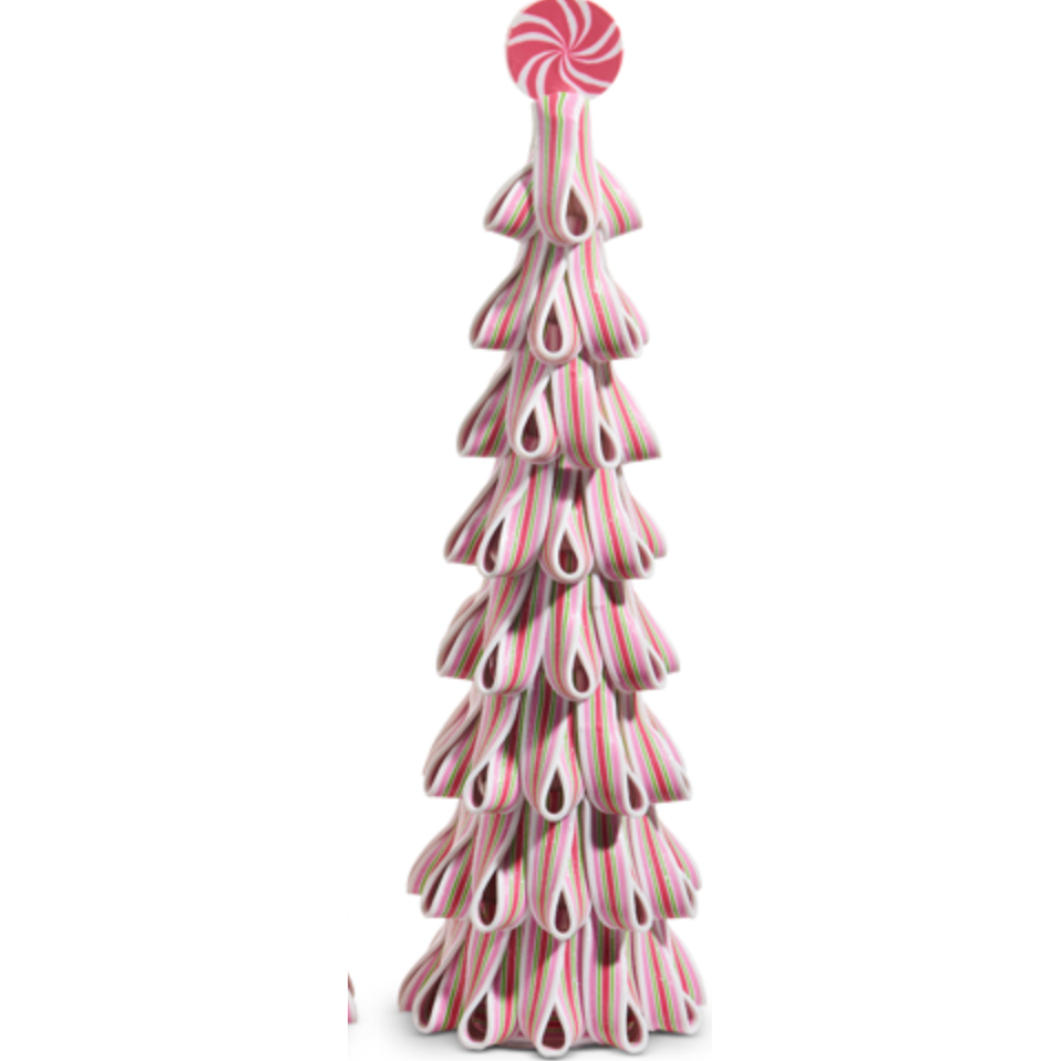 18" Pink Ribbon Candy Tree