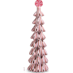 18" Pink Ribbon Candy Tree