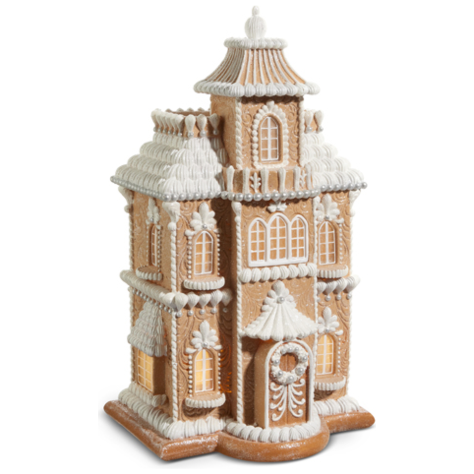 24" Lighted Gingerbread House