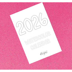 2026 Desk DIY Watercolor dot card + brush