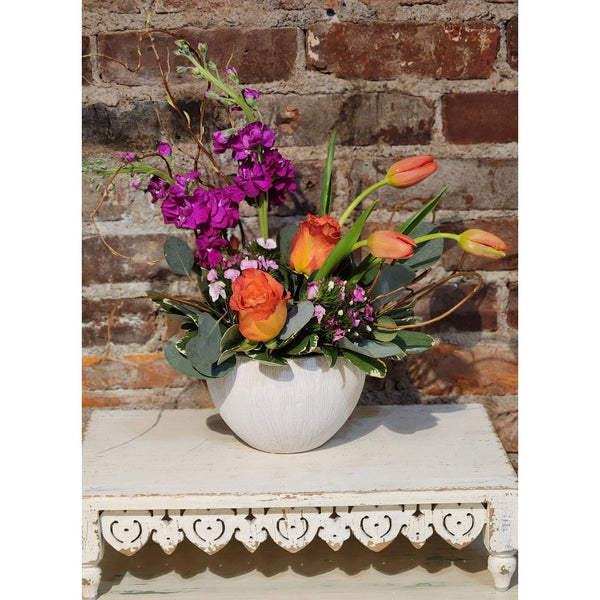 April Bouquet of the Month White Farmhouse Flowers Local Parkville, MO Florist