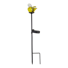 Bee Glass Lit Garden Stake