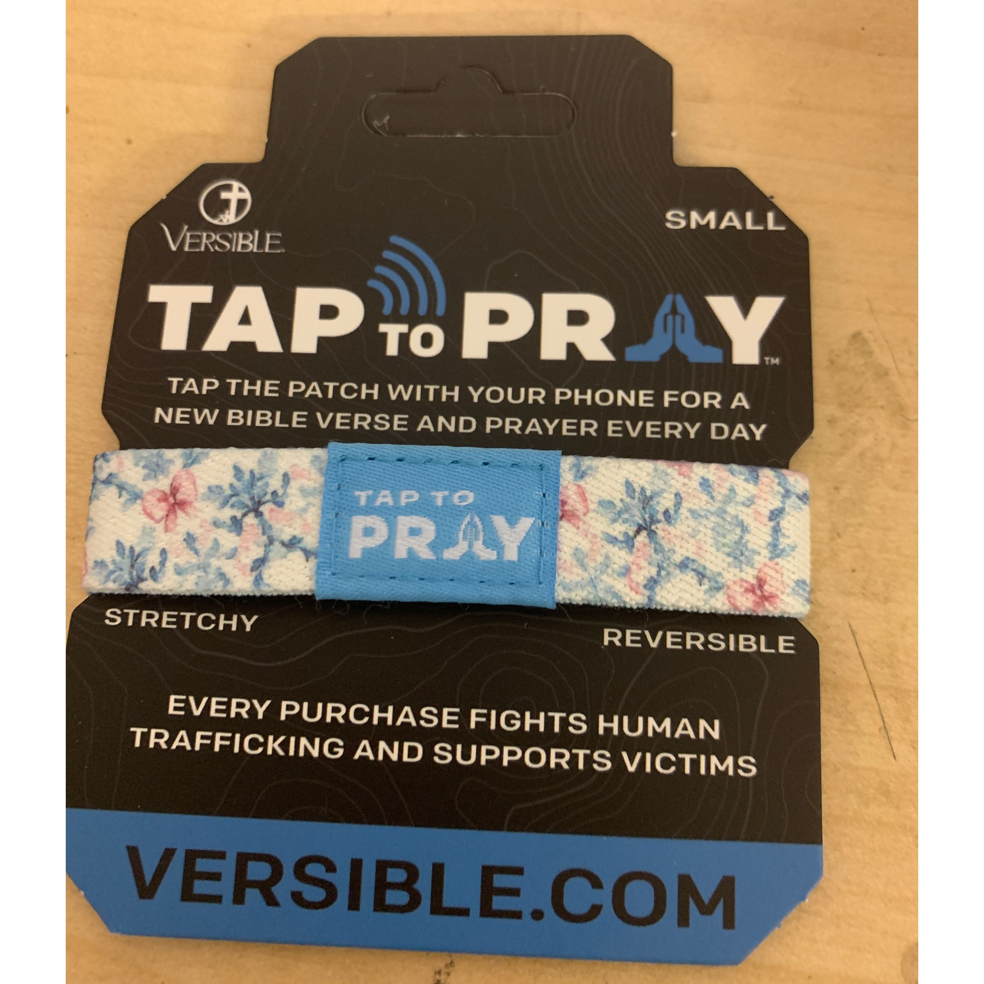 Tap to Pray Wristband-Blue Belle