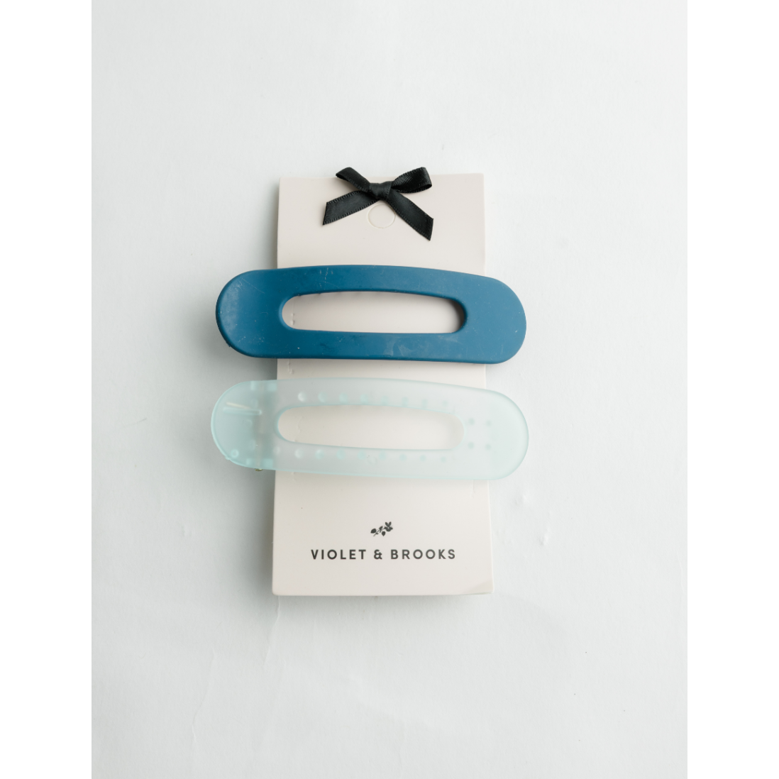 Blue and Light Blue Banana Clip Pair