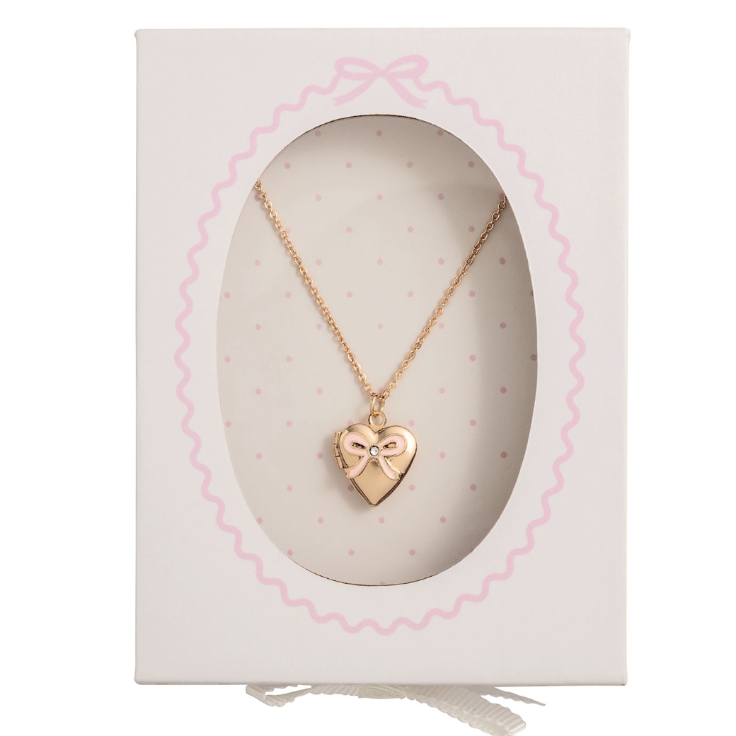 Bow Locket Necklace