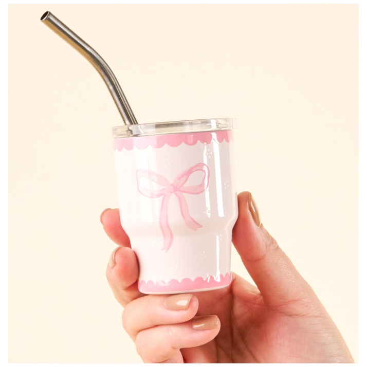 Bow Pink 2 oz. Tiny Tumbler