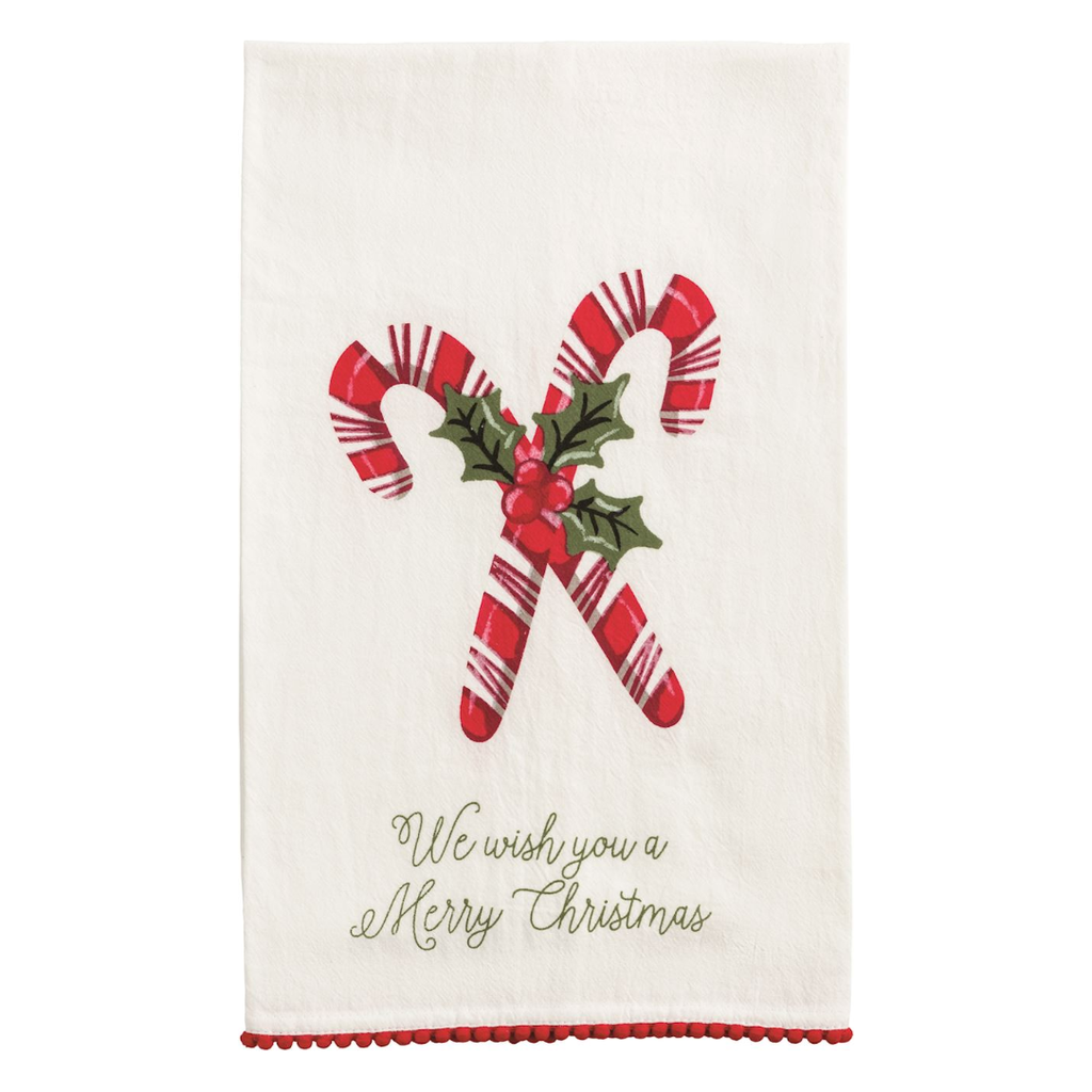 Candy Cane Tea Towel