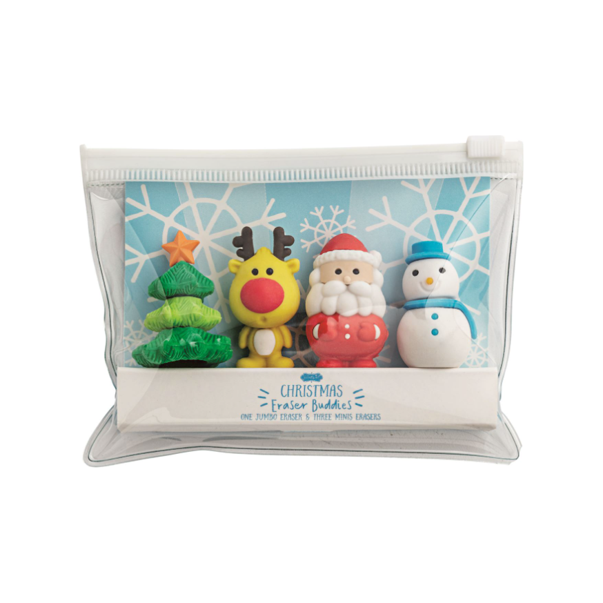 Christmas Eraser Buddy Set