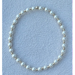 Classic Gold Filled and Mother of Pearl Bracelet
