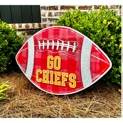 Go Chiefs Football Garden Stake
