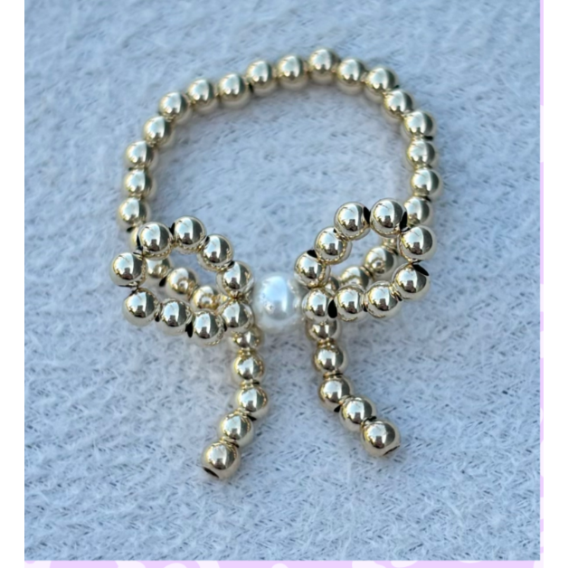 Gold Filled and Mother of Pearl Ring