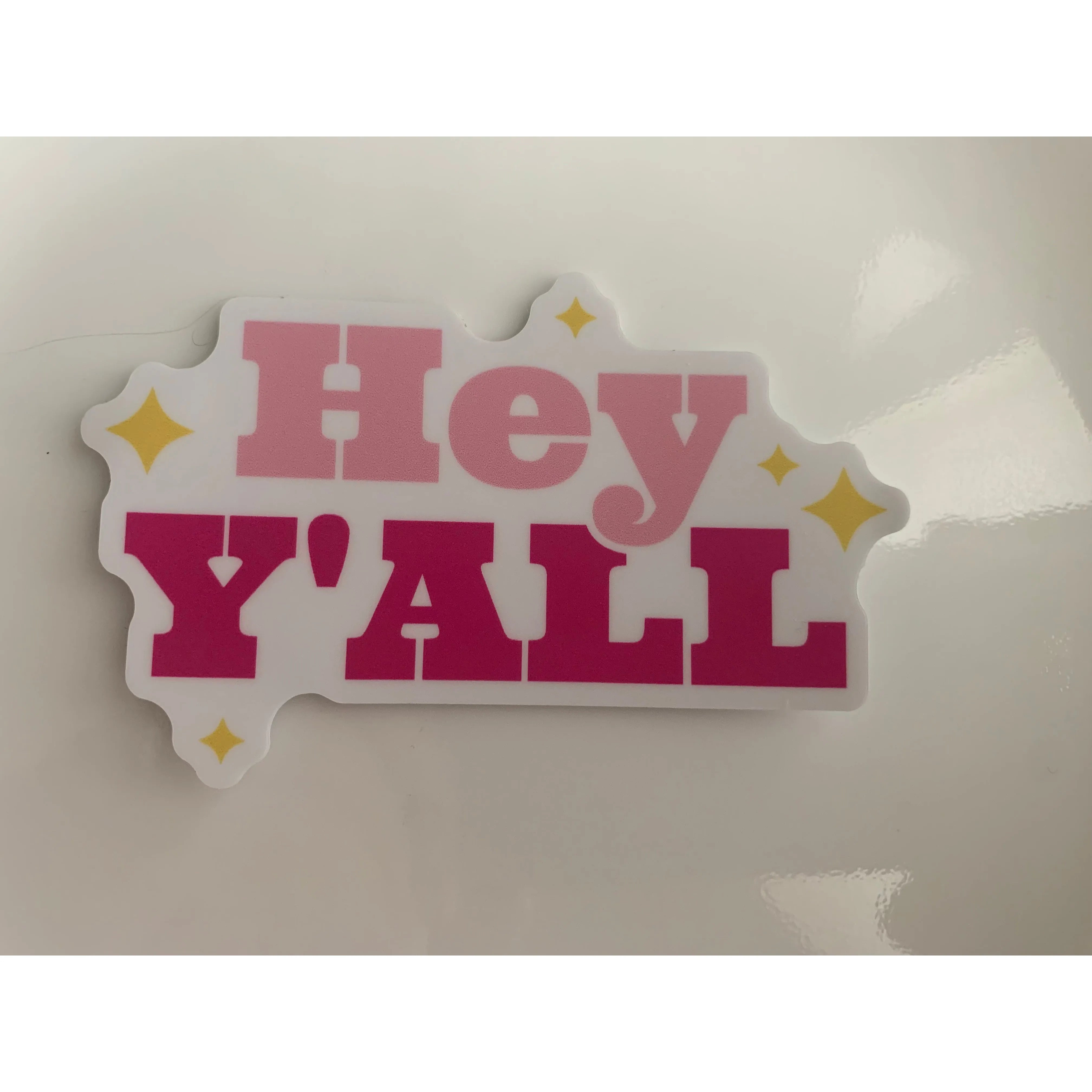 Hey Y'All Sticker