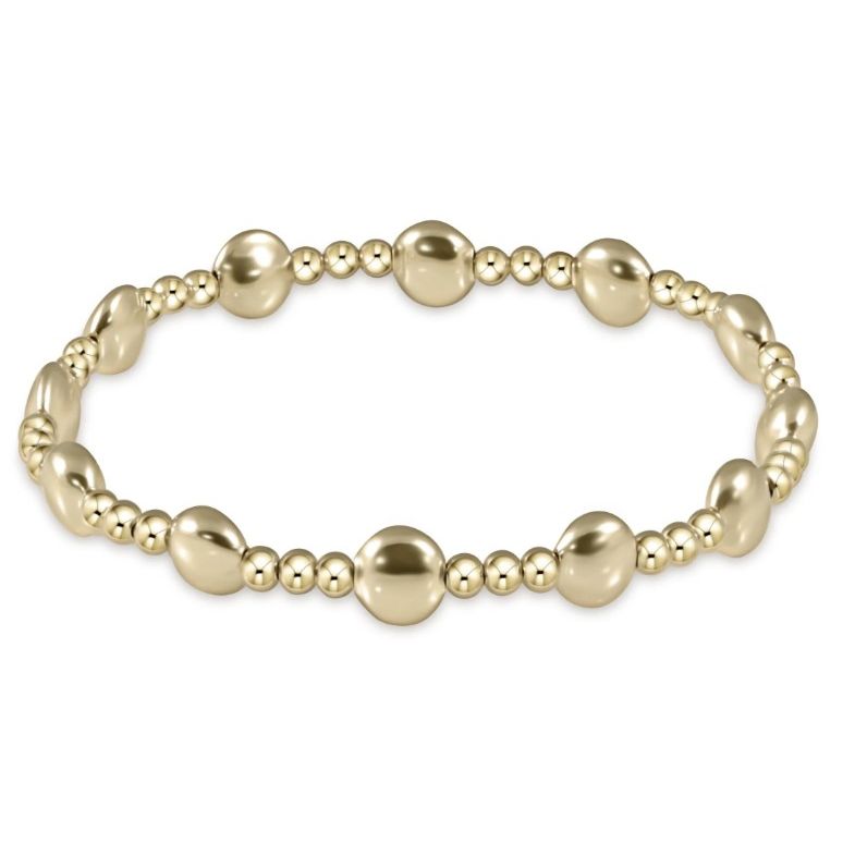 Honesty Sincerity Gold 6mm Bracelet