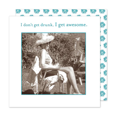 I Get Awesome Cocktail Napkins