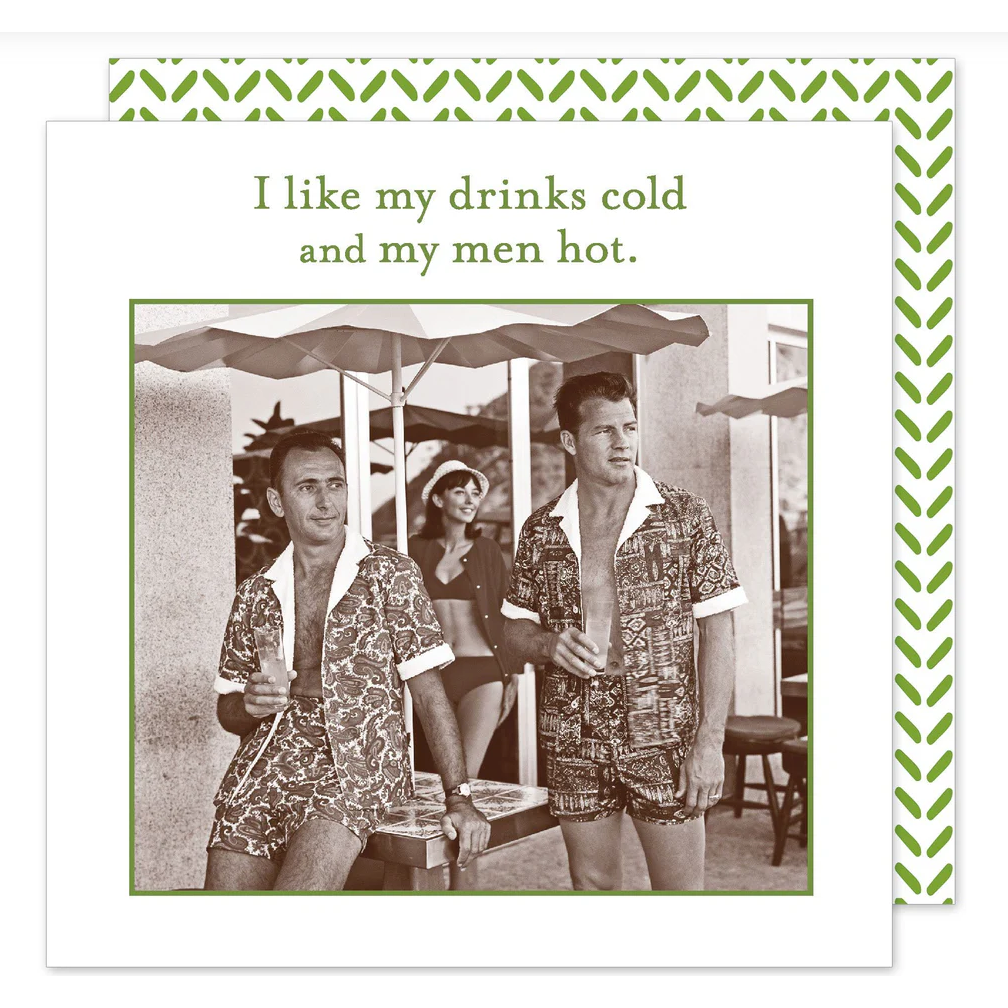 Men Hot Cocktail Napkins