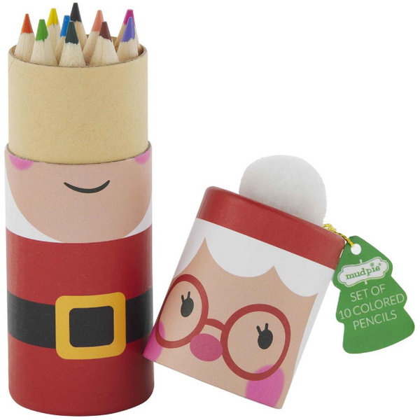 Fun Kids Christmas Gift: Mrs Claus Colored Pencils - Arts & Crafts Kids  Christmas Present