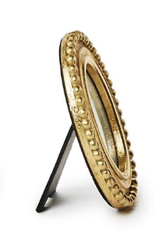 Gold decorative frame on a white background
