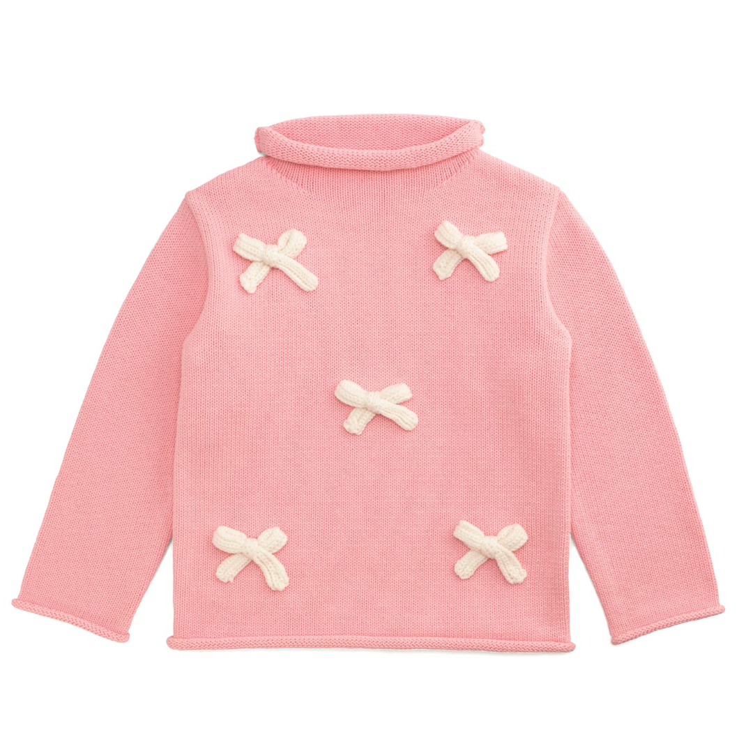 Pink Bow Rollneck Sweater