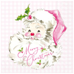 Pink Santa Cocktail Napkins