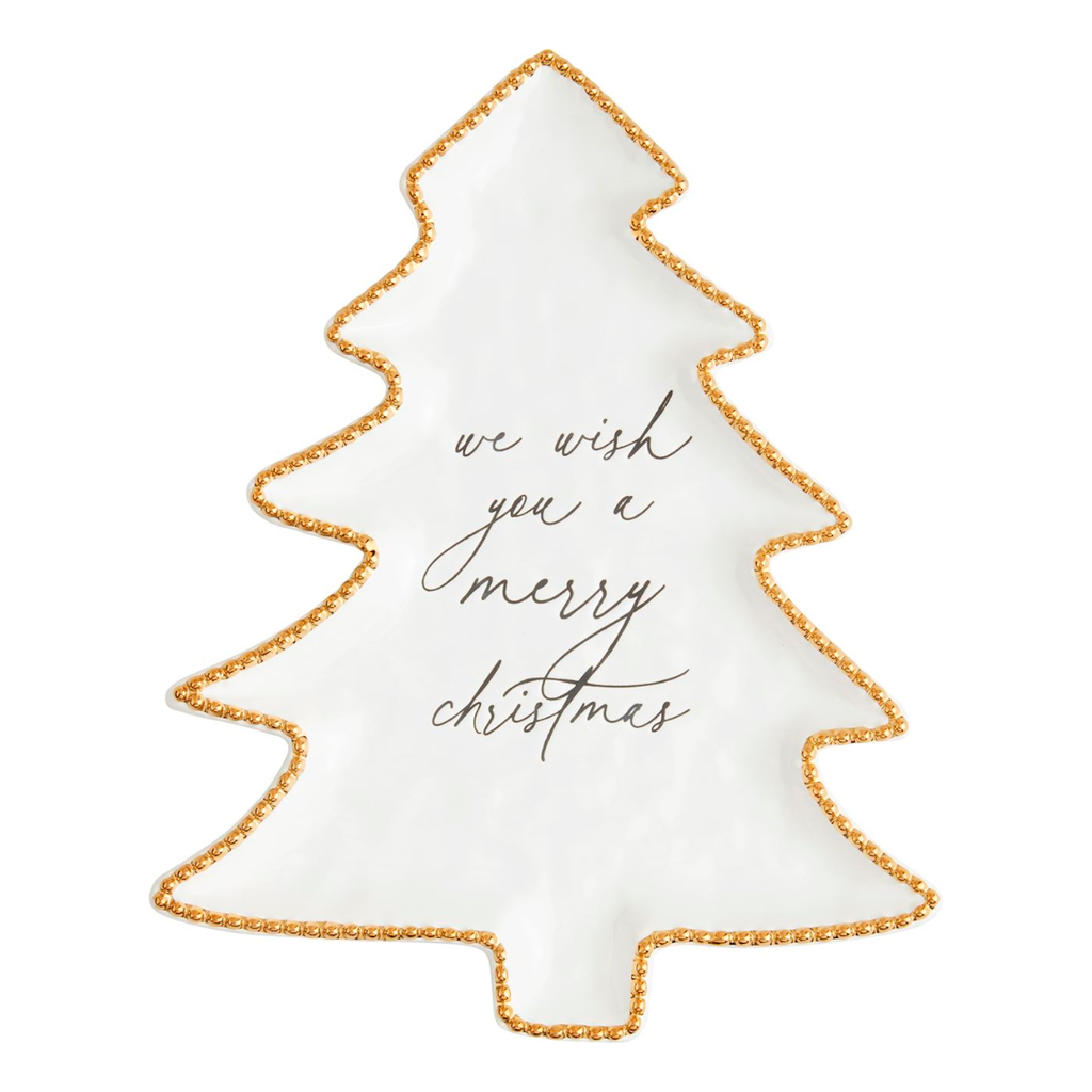 Wish You a Merry Christmas Beaded Tray