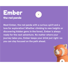 Asobu Bestie Bottle Red Panda Stripe