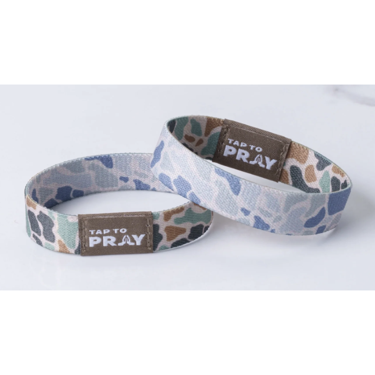 Tap to Pray Wristband-Classic & Sage Camo
