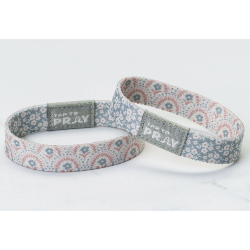 Tap to Pray Wristband-Boho Bouquet