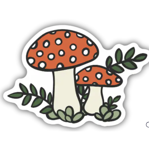 Mushroom Sketch Sticker