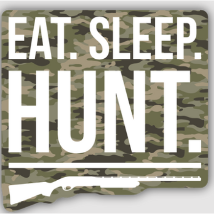 Eat Sleep Hunt Sticker