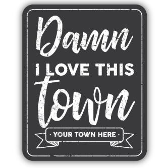 Damn I love this town Parkville, MO Sticker