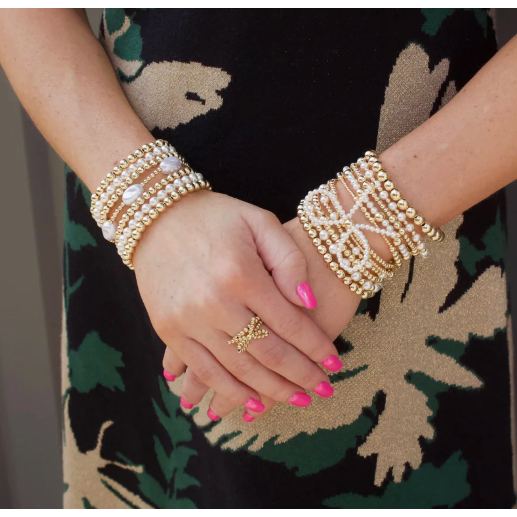 Gold Filled and Mother of Pearl Ring