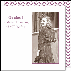 Underestimate me Cocktail Napkin