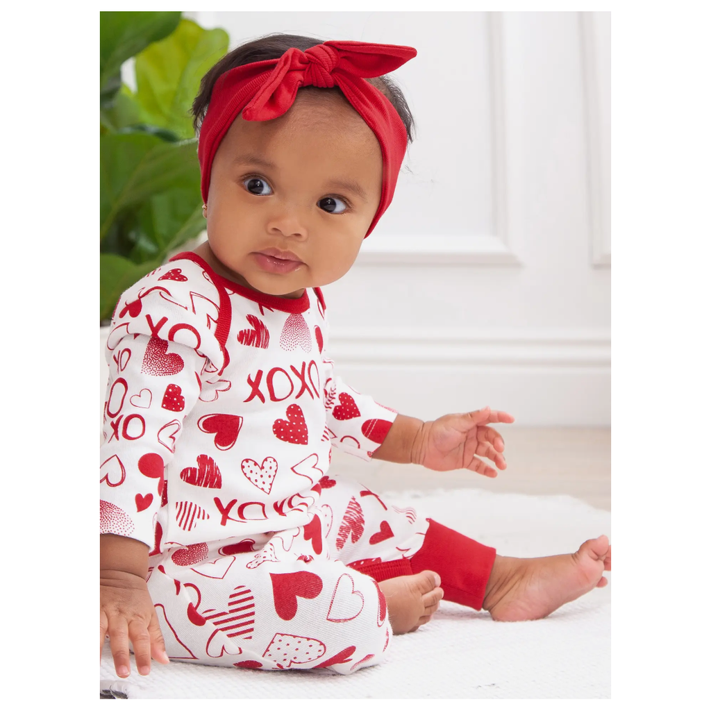 Valentines Baby Hearts and Hugs Romper