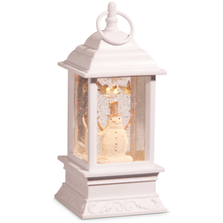 Whimsical Snowman Animated Lighted Water Lantern