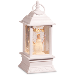 Whimsical Snowman Animated Lighted Water Lantern