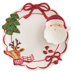 Whimsy Christmas Chip & Dip Server