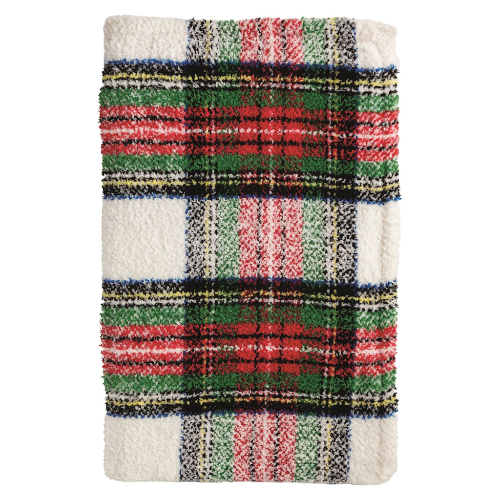 White Tartan Blanket