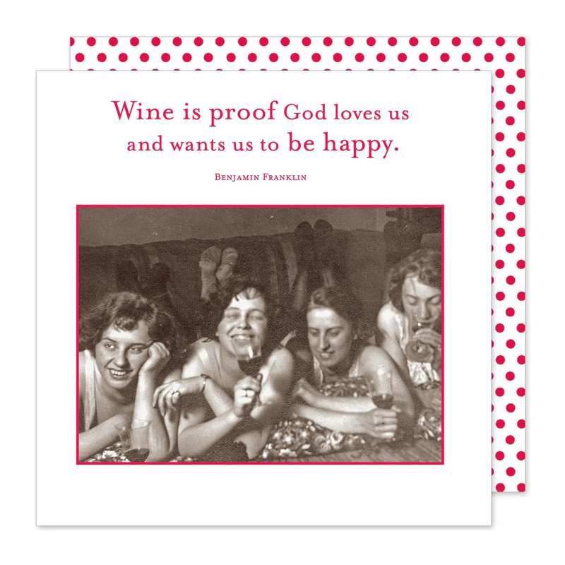 Wine is Proof Cocktail Napkins