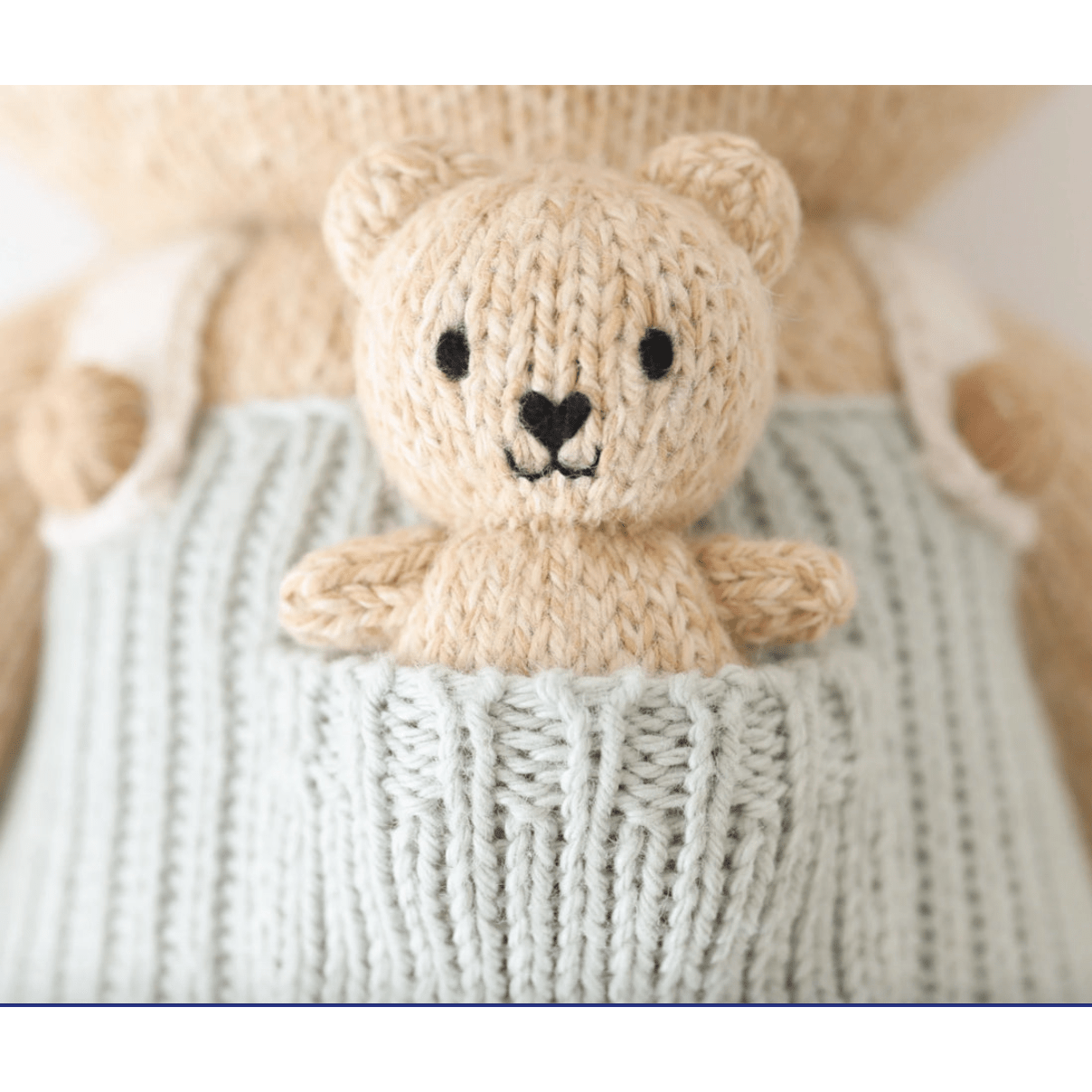 Alexander the Honey Bear (little) 13" - White Farmhouse Flowers