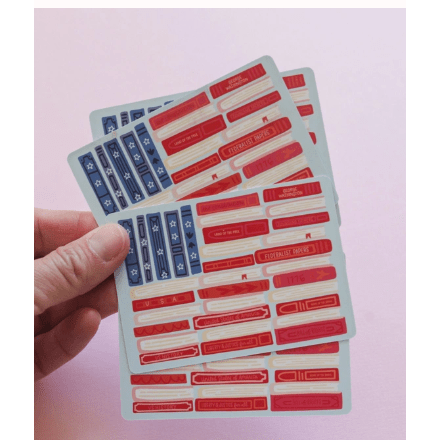 American Flag Books Deck of Playing Cards - White Farmhouse Flowers