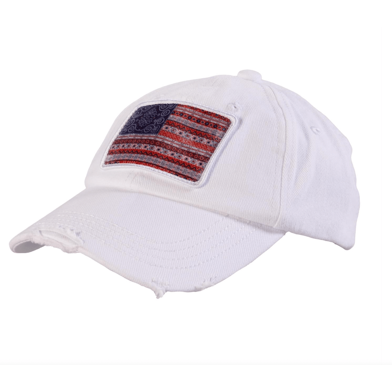 Americana Flag Hat - White Farmhouse Flowers