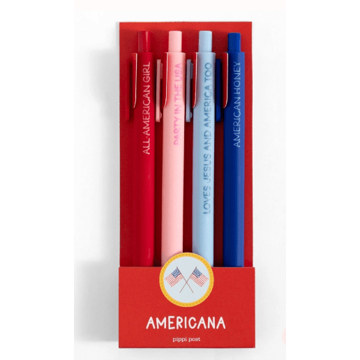 Americana Pen Set - White Farmhouse Flowers