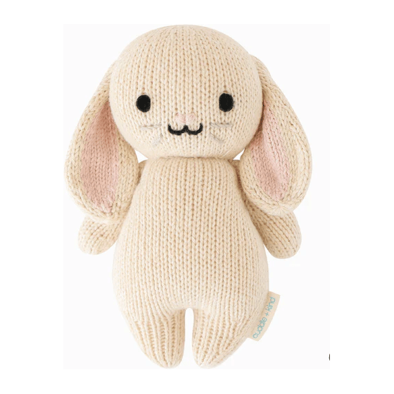 Baby Bunny - Upright Ears (Oatmeal) - White Farmhouse Flowers