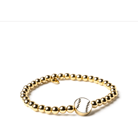 Baseball Soul Stacks Bracelet - White Farmhouse Flowers