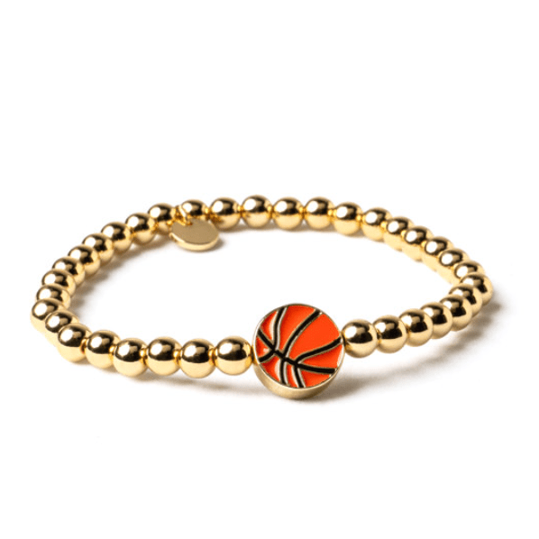 Basketball Soul Stacks Bracelet - White Farmhouse Flowers