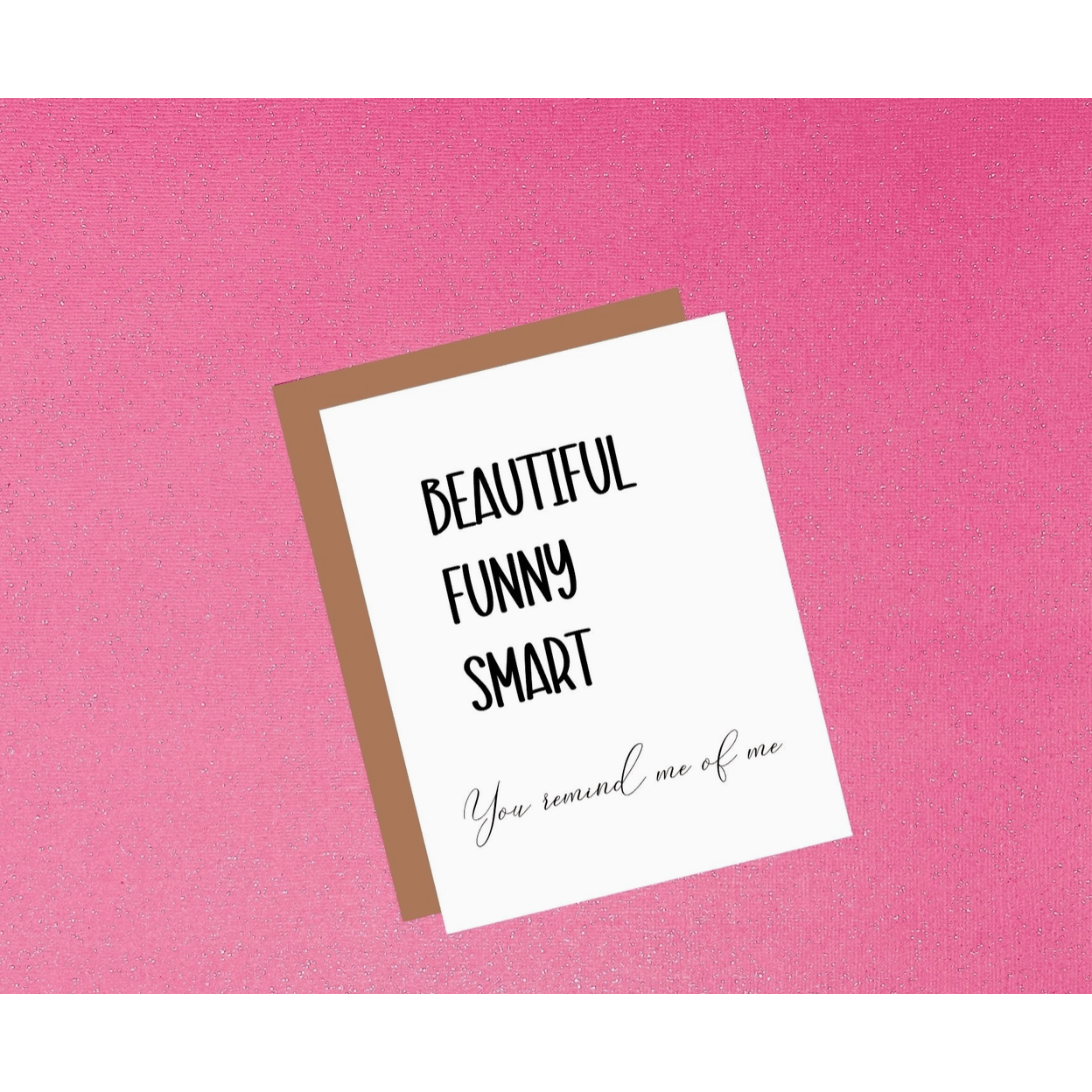 Beautiful Funny Smart Greeting Card - White Farmhouse Flowers