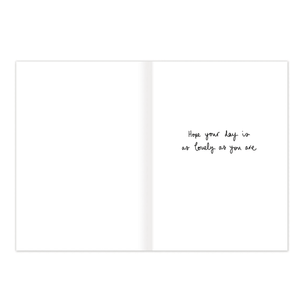 Beautiful Person Birthday Card LM087 - White Farmhouse Flowers