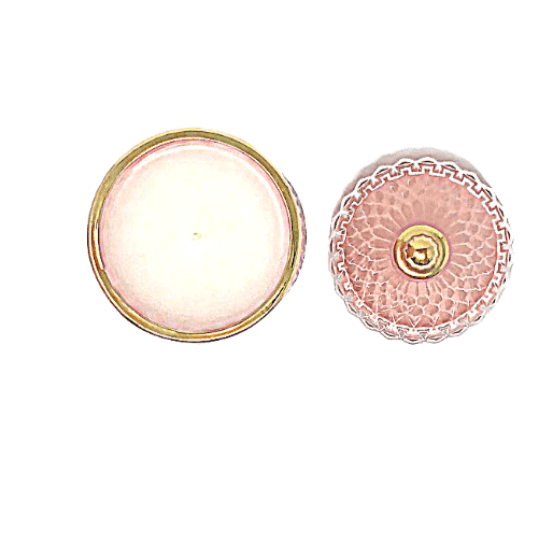 Bella Candle - Blush & Gold - Scent: Sea Salt + Orchid - White Farmhouse Flowers