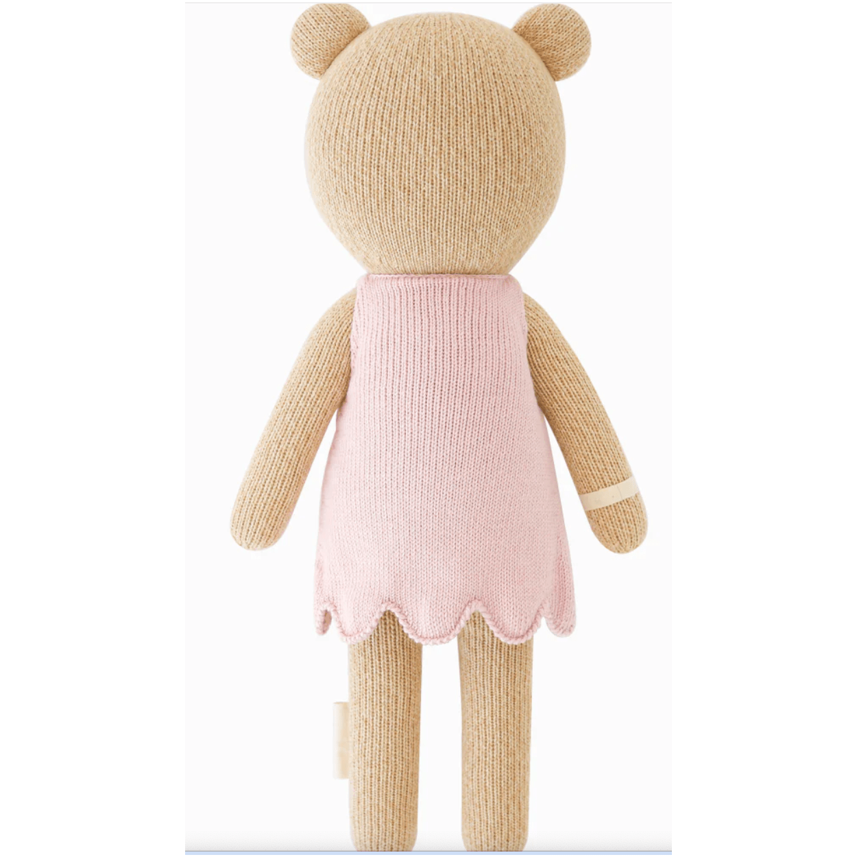 Bella the Honey Bear (little) 13" - White Farmhouse Flowers